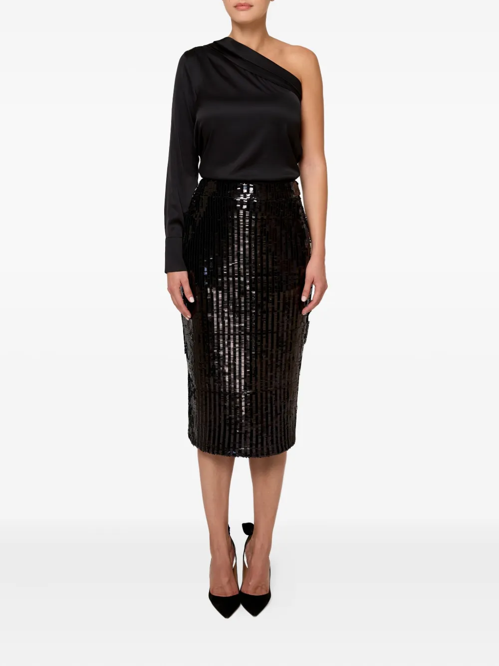 AMALIN Belle sequin-embellished pencil skirt | Pencil Skirts | Image 2