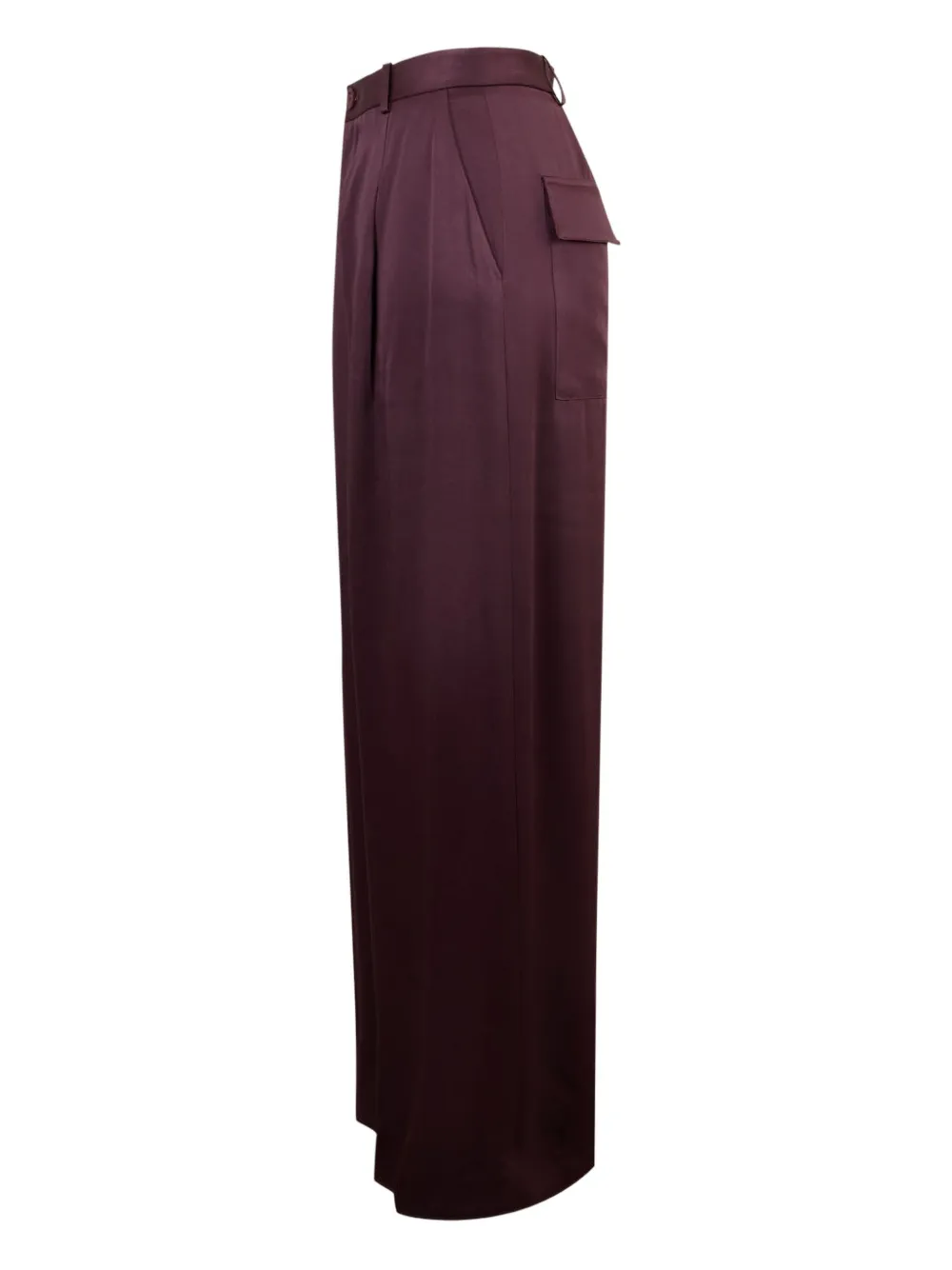 LAPOINTE pleated satin-effect palazzo pants | Wide-Leg Pants | Image 2
