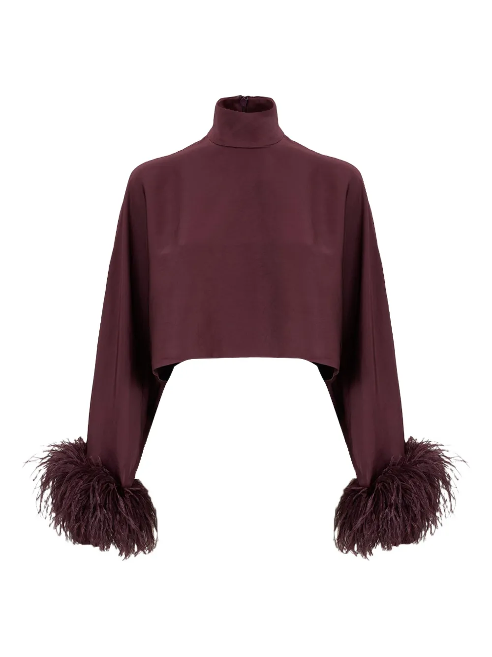 LAPOINTE Bluse mit Federn | Rot | Image 1