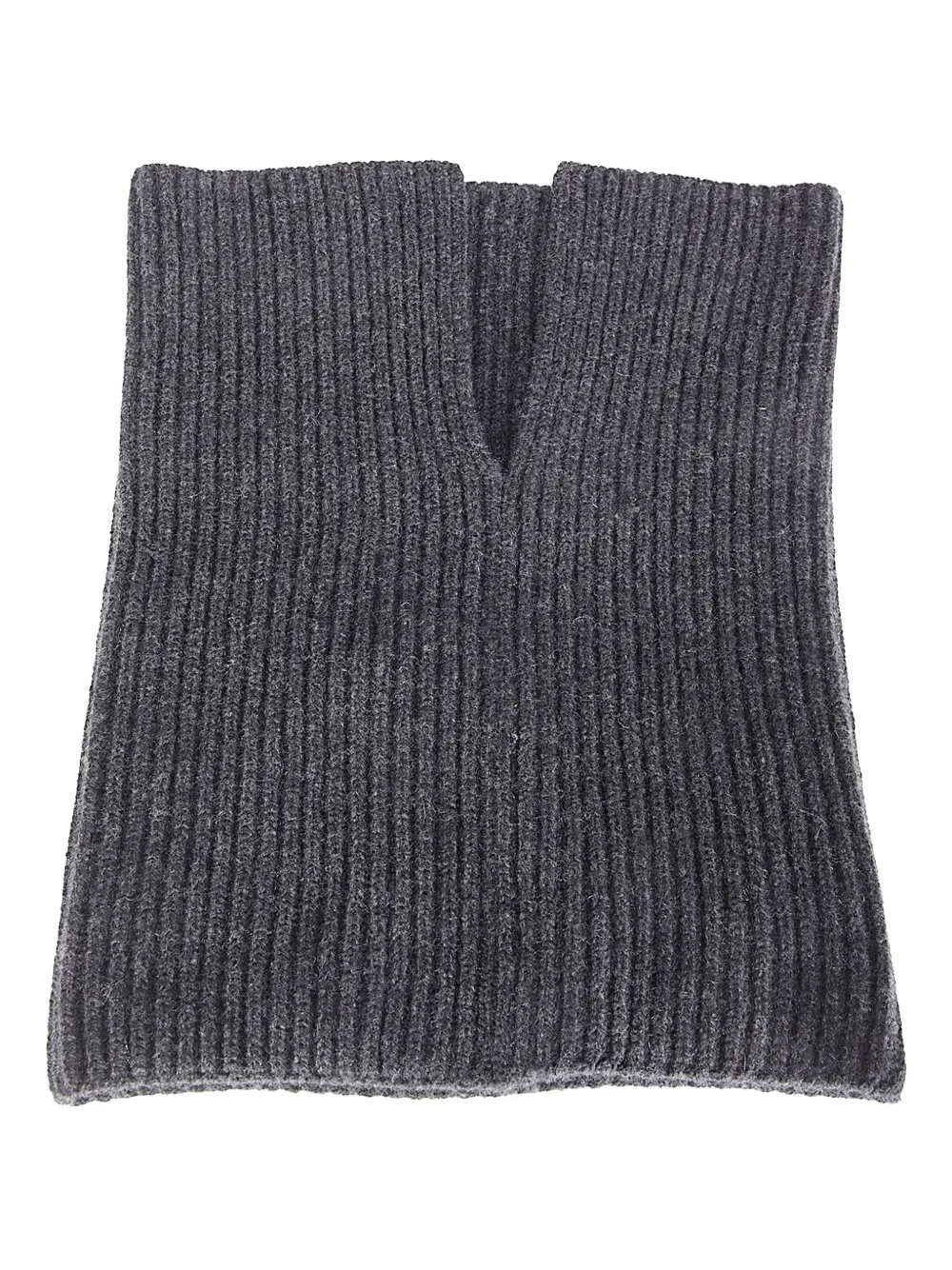 Uma Wang Ribbed-neck Scarf In Gray