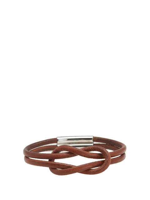 Hermès Pre-Owned 2000-2020 Leather Atame Knot Bracelet costume bracelet