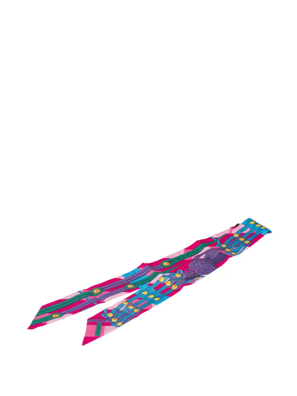 Hermès Pre-Owned foulard Brandebourgs Twilly en soie (2000-2015) | rose | Image 1