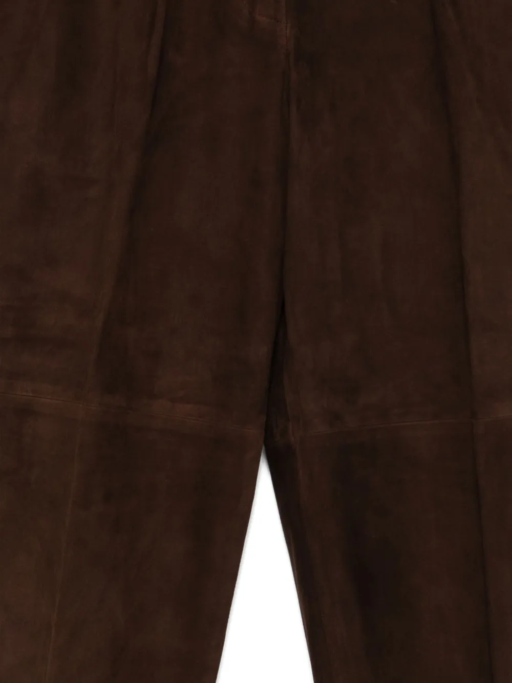 Seventy Pleated Cropped Trousers In Brown
