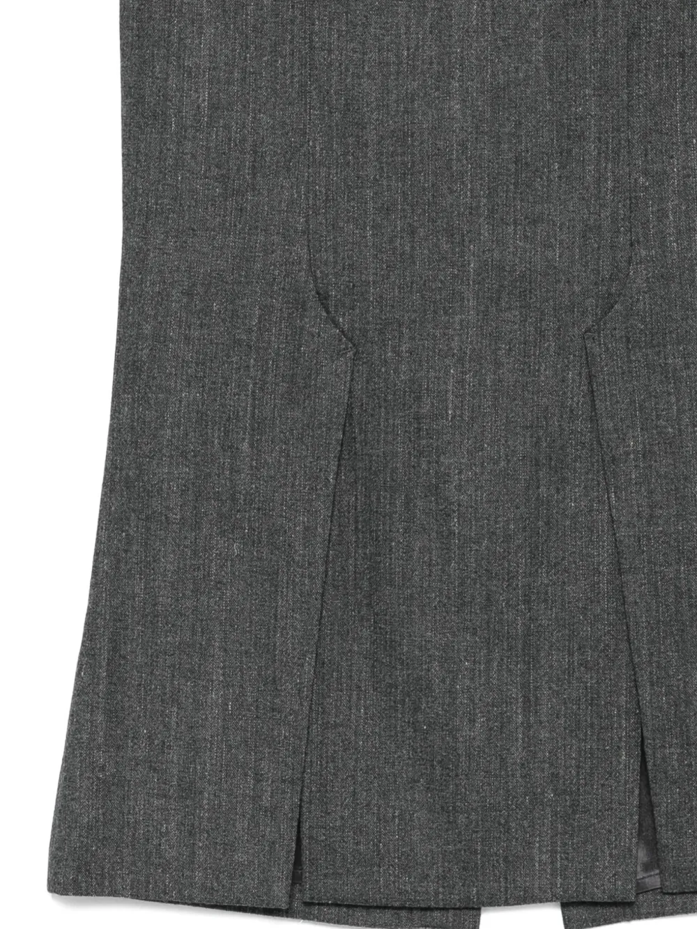Seventy Flared Midi Skirt In Gray