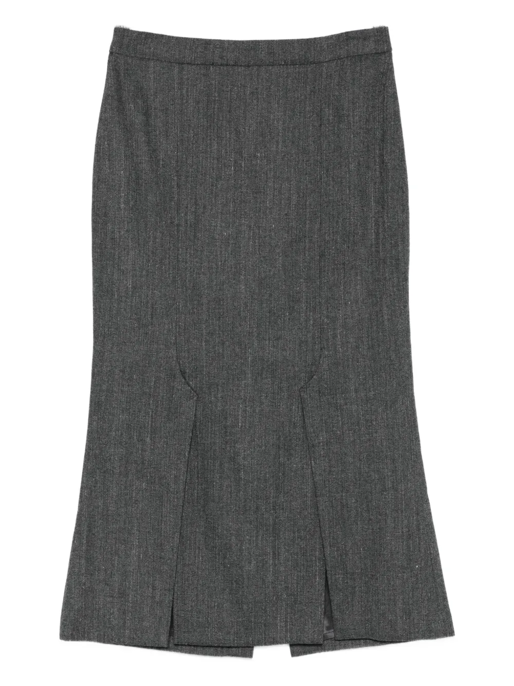 Seventy Flared Midi Skirt In Gray