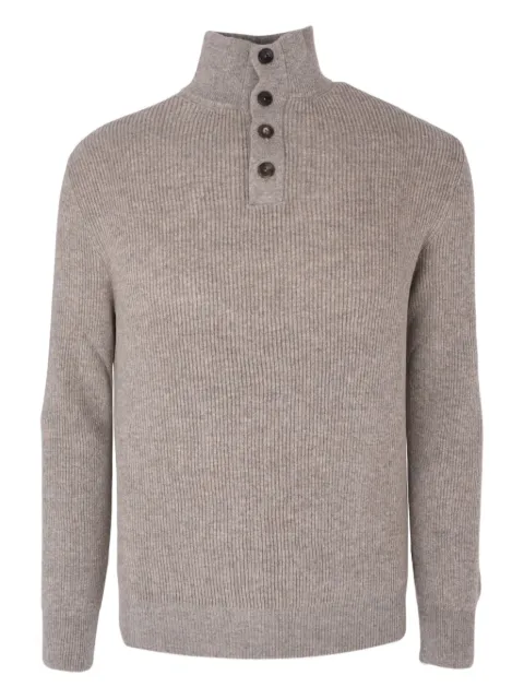 Agnona button turtle neck jumper