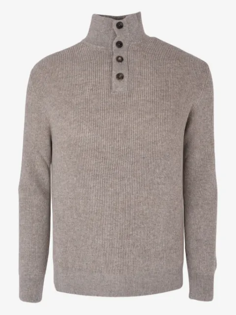 Agnona jersey con botones y cuello alto