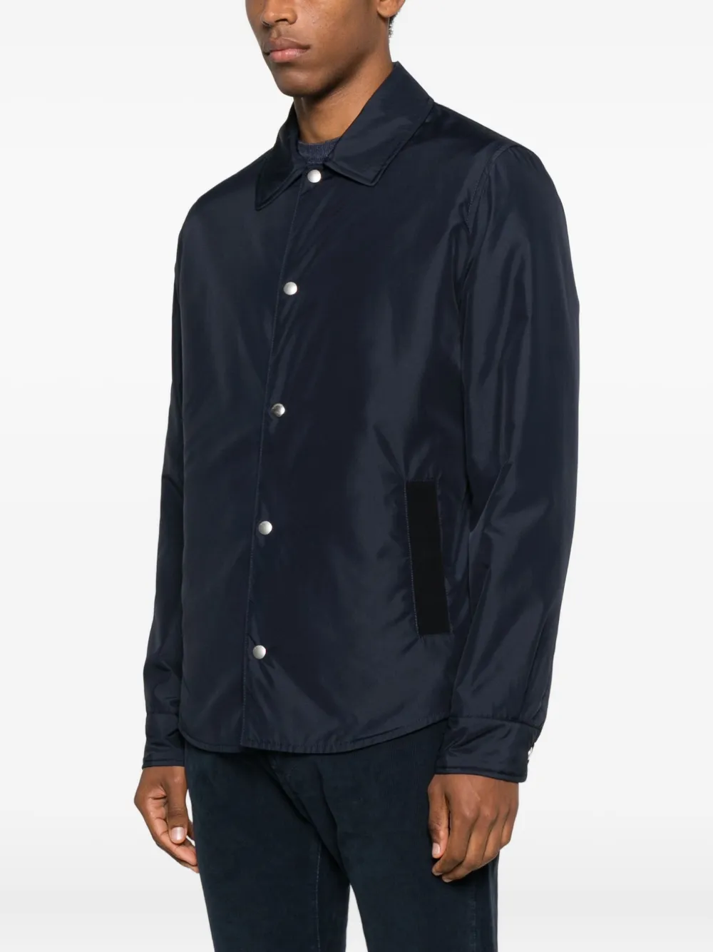 slowear Shirtjack met knoopsluiting Blauw