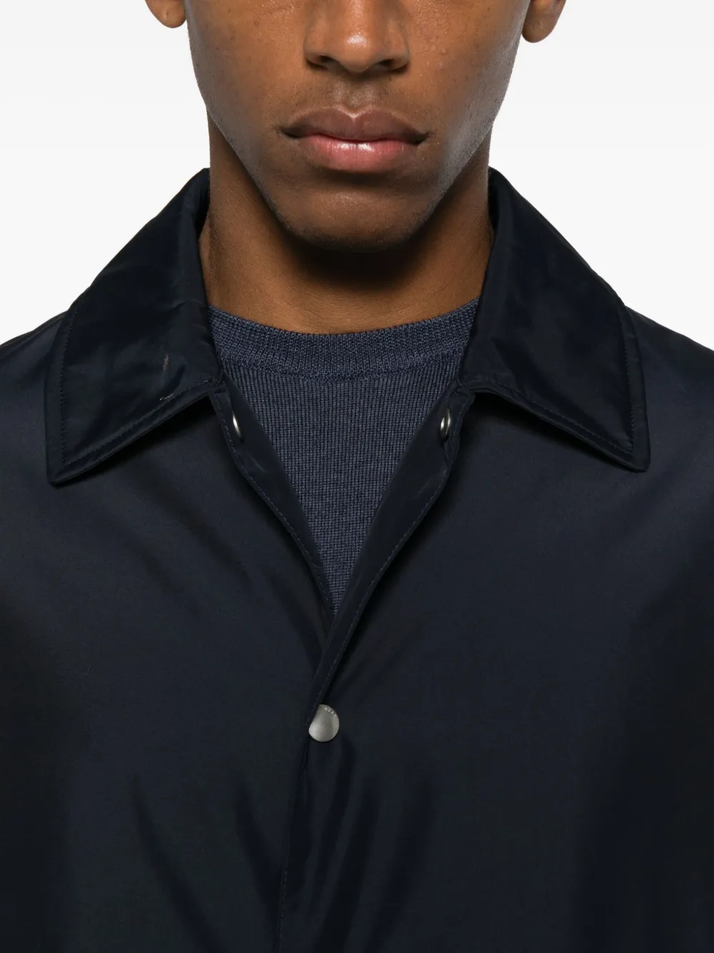 slowear Shirtjack met knoopsluiting Blauw