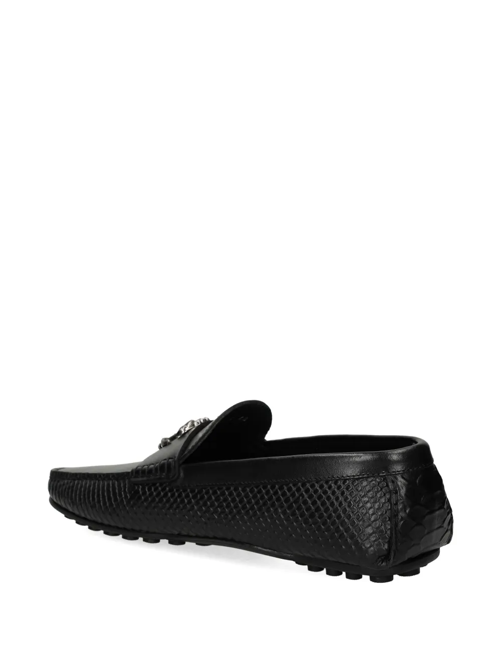 Roberto Cavalli Leren loafers Zwart