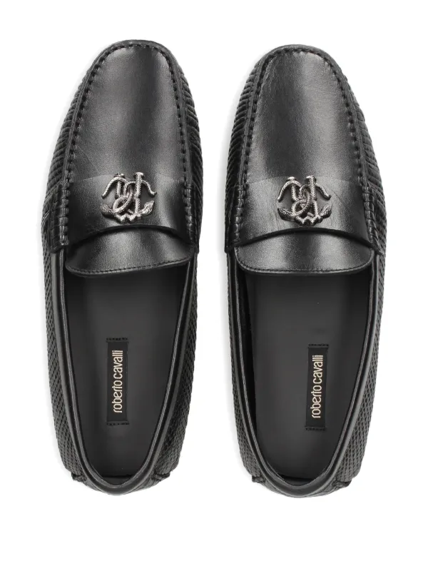 Roberto Cavalli loafers Loafers with Gold Accents in Black for Women | Roberto Cavalli® main image 4