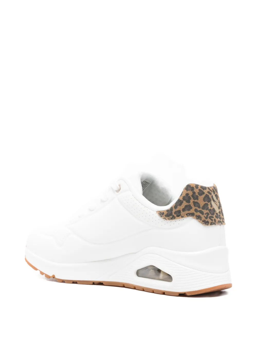Skechers Leopard-print Sneakers In White