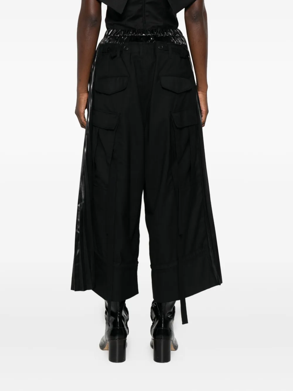 Junya Watanabe Palazzo Trousers In Black