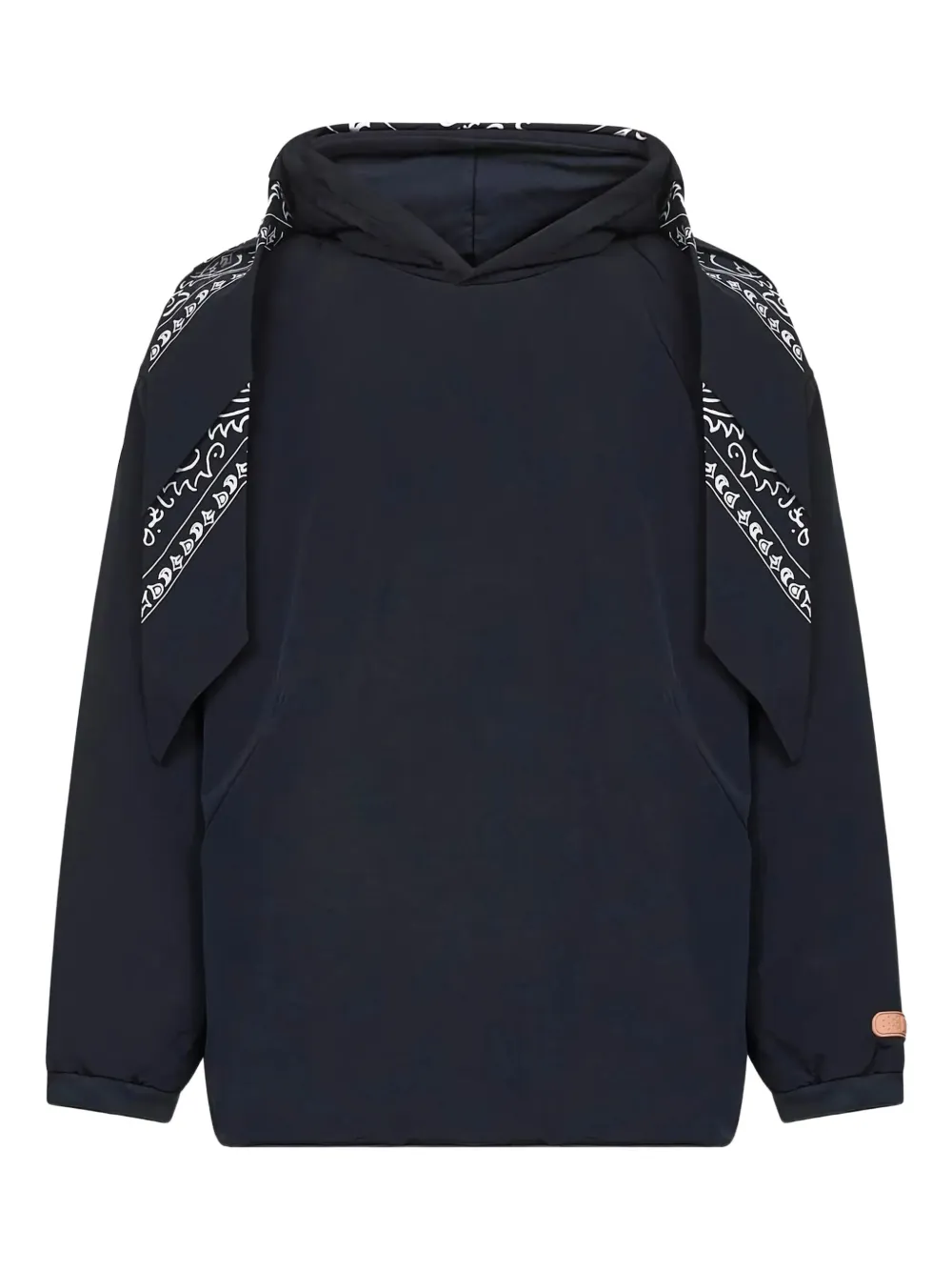 PDF hooded patterned hoodie | negro | Image 1