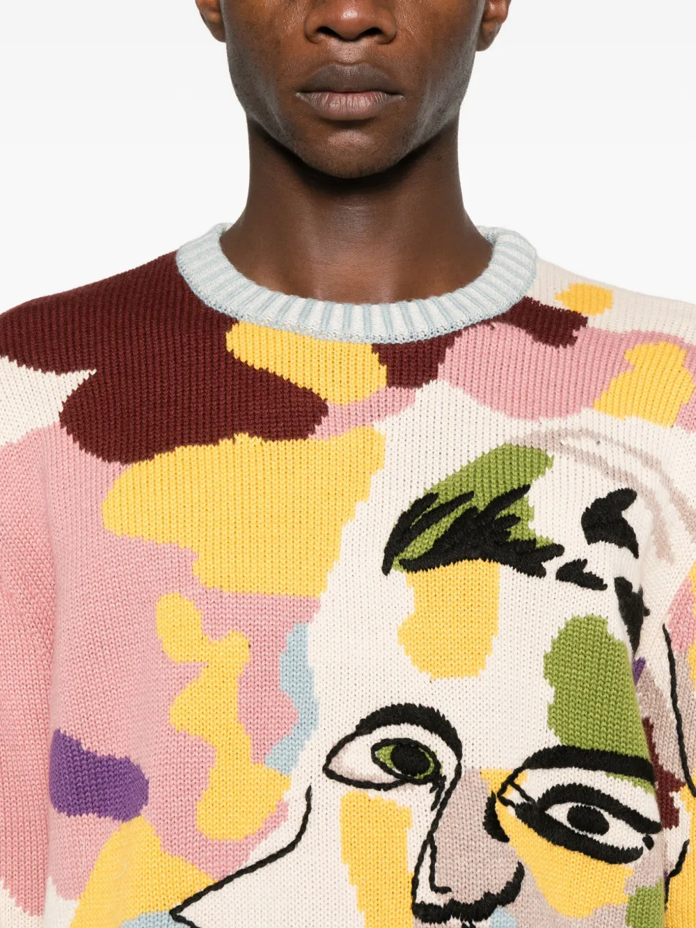 Kidsuper Intarsia-knit Sweater In Pink