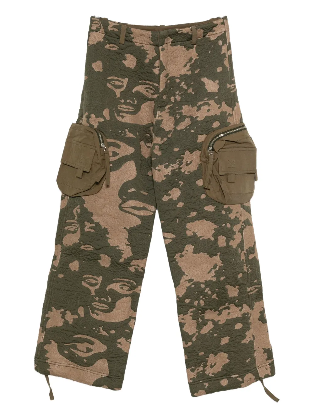 KidSuper camouflage-pattern cargo trousers | Green | Image 1