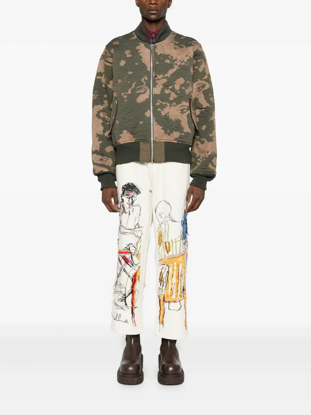 Kidsuper Zip-up Bomber Jacket In Multi
