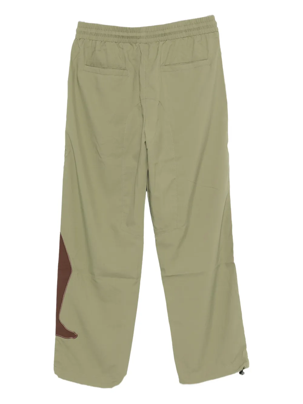 KidSuper motif-appliqué trousers - Groen