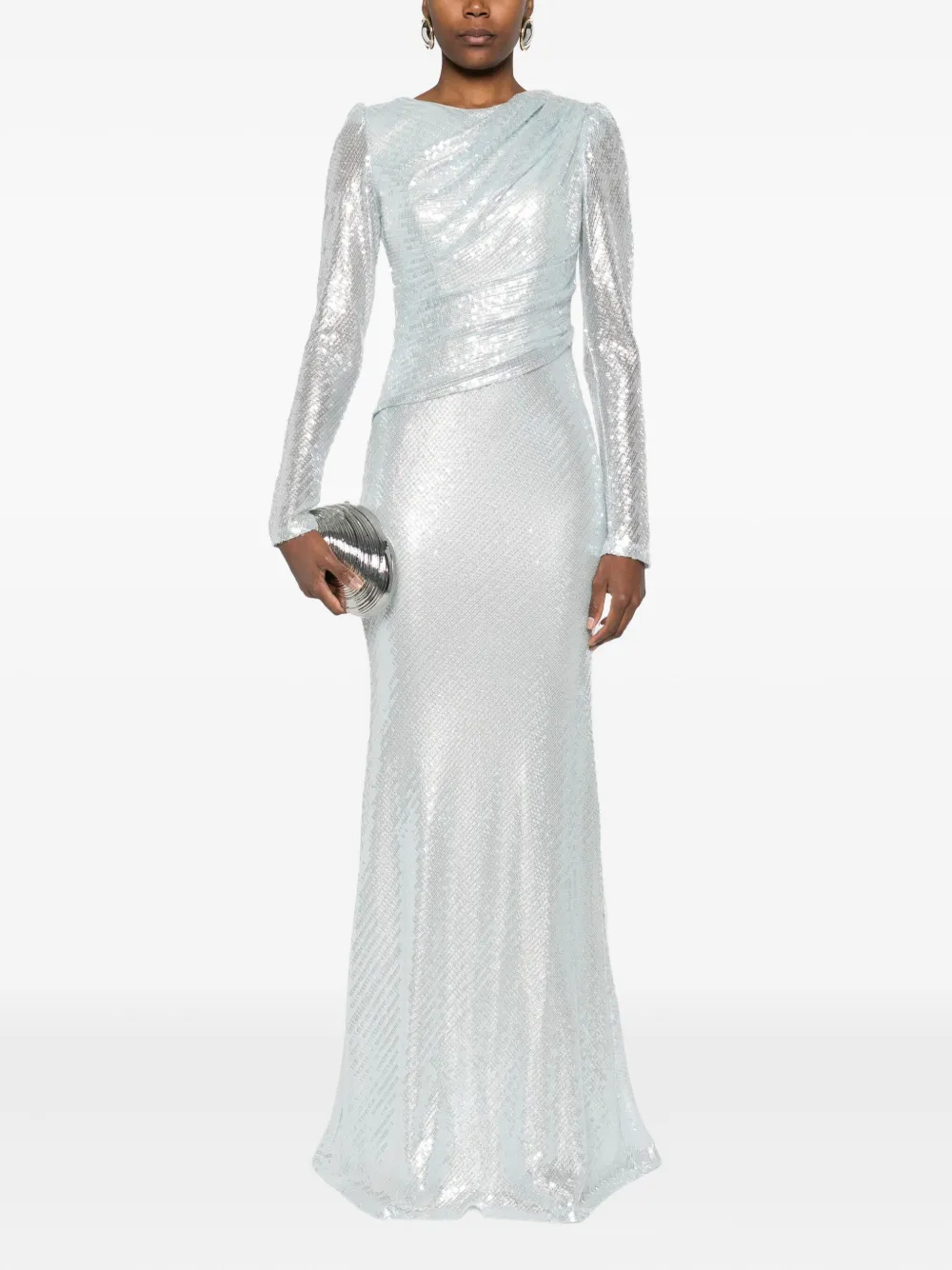 Atu Body Couture Maxi-jurk verfraaid met pailletten - Blauw
