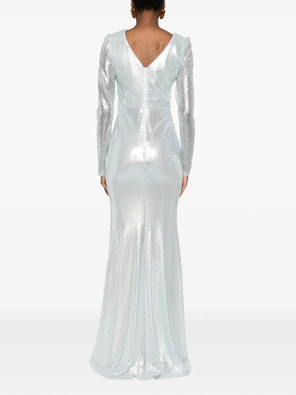 Atu Body Couture Maxi-jurk verfraaid met pailletten Blauw