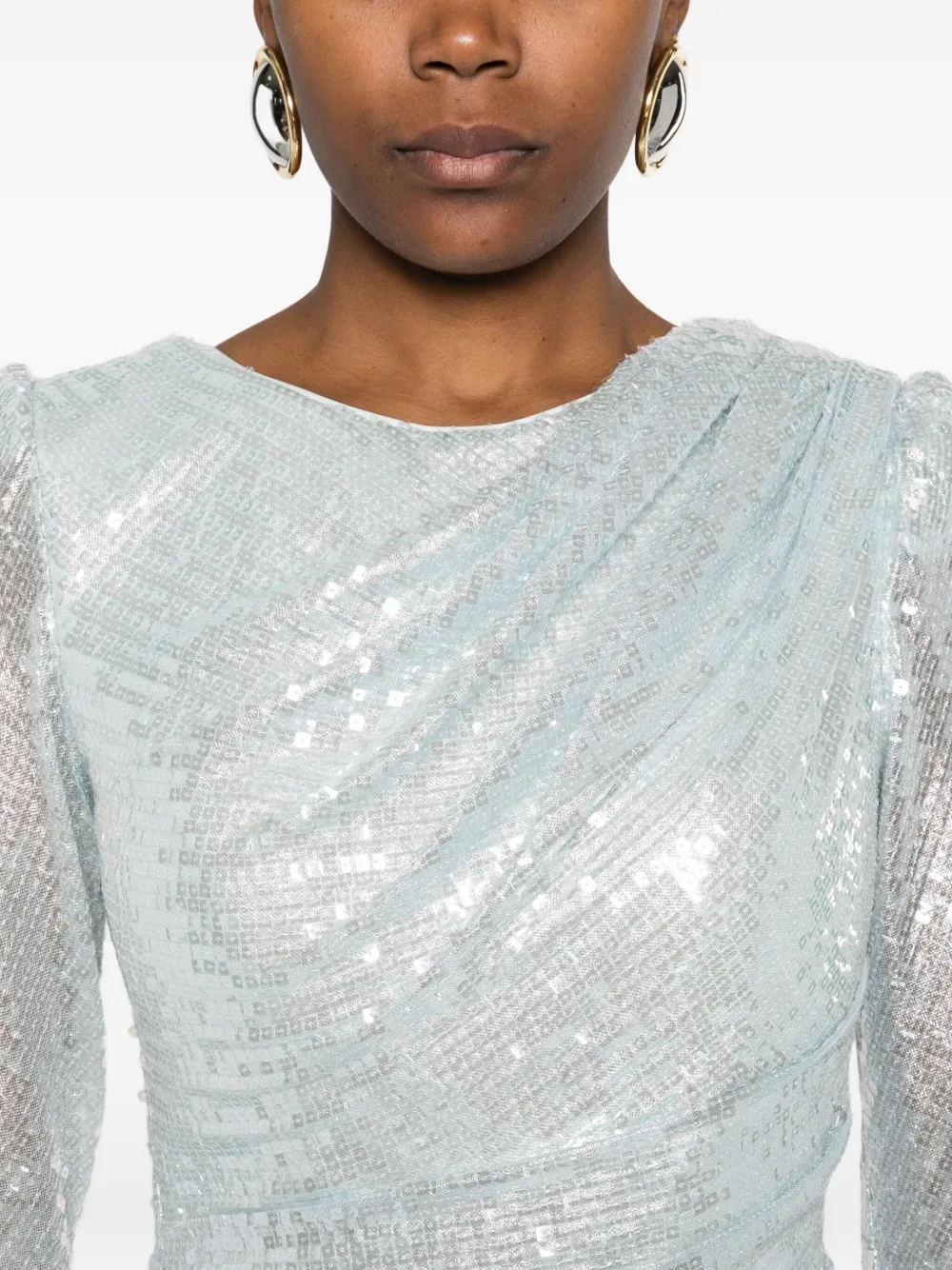 Atu Body Couture Maxi-jurk verfraaid met pailletten Blauw