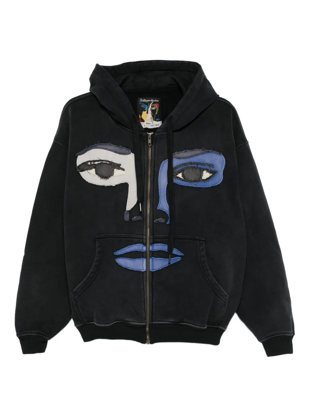 KidSuper hoodie con apliques y cierre | negro | Image 1