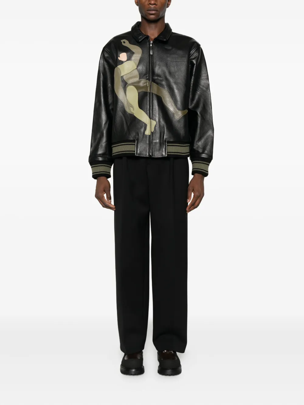 KidSuper Bomberjacke aus Leder | Bomberjacken | Image 2