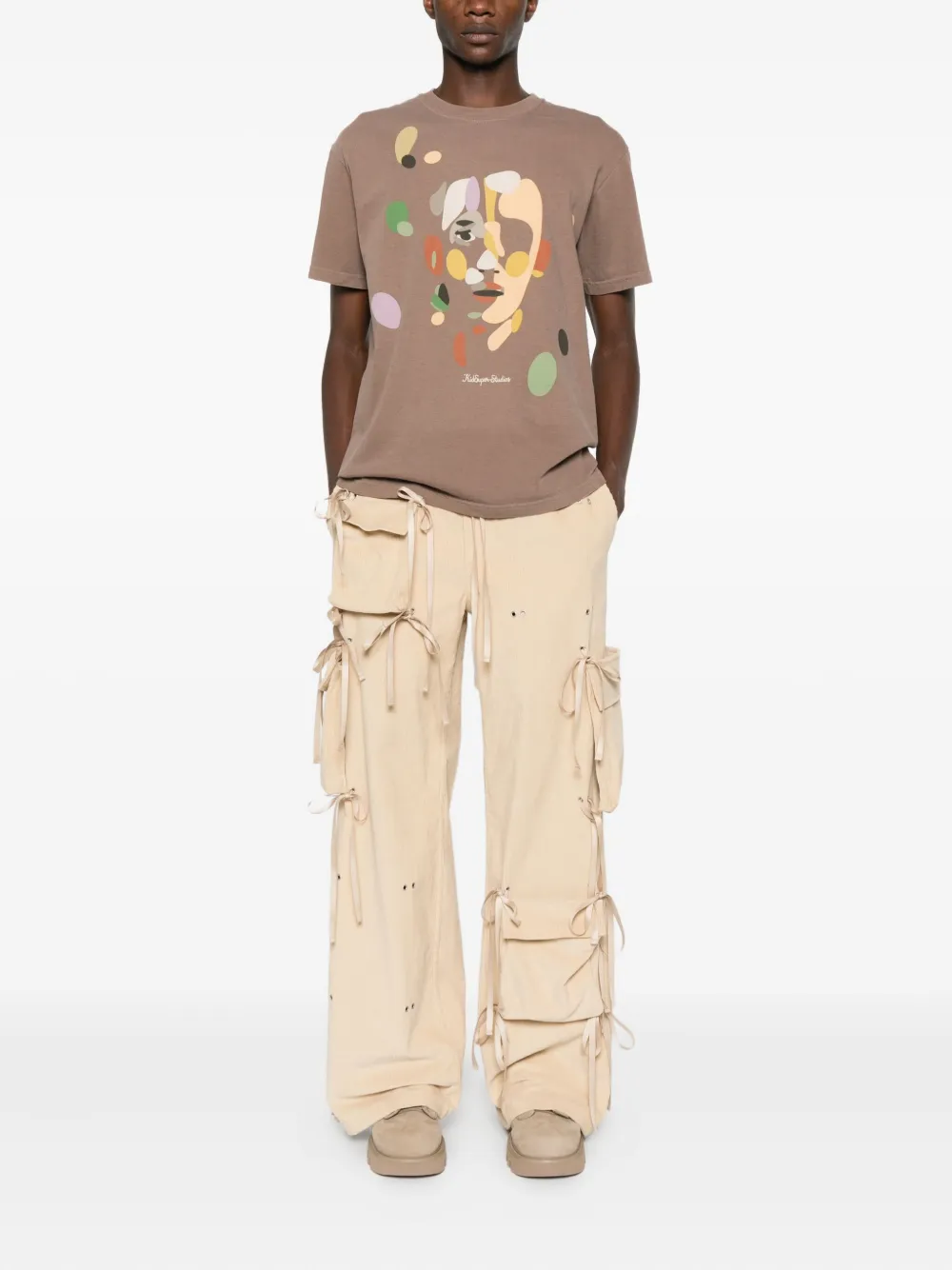 KidSuper face-print T-shirt - Bruin