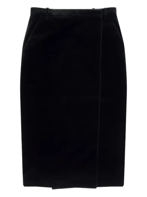YSL pocket wrap midi skirt