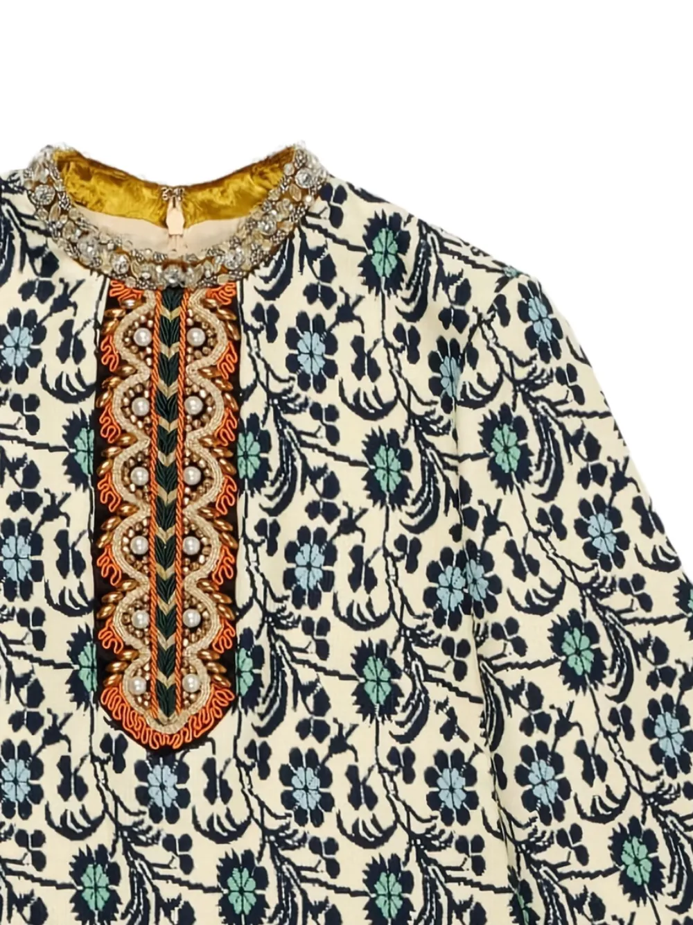 Valentino Garavani floral-print dress - Beige