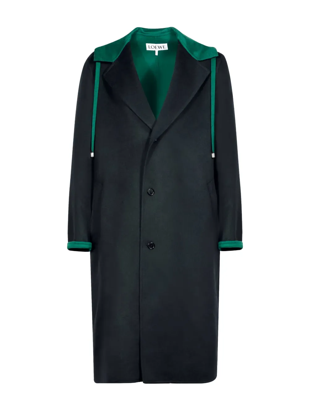 LOEWE HOODED CUFF COAT