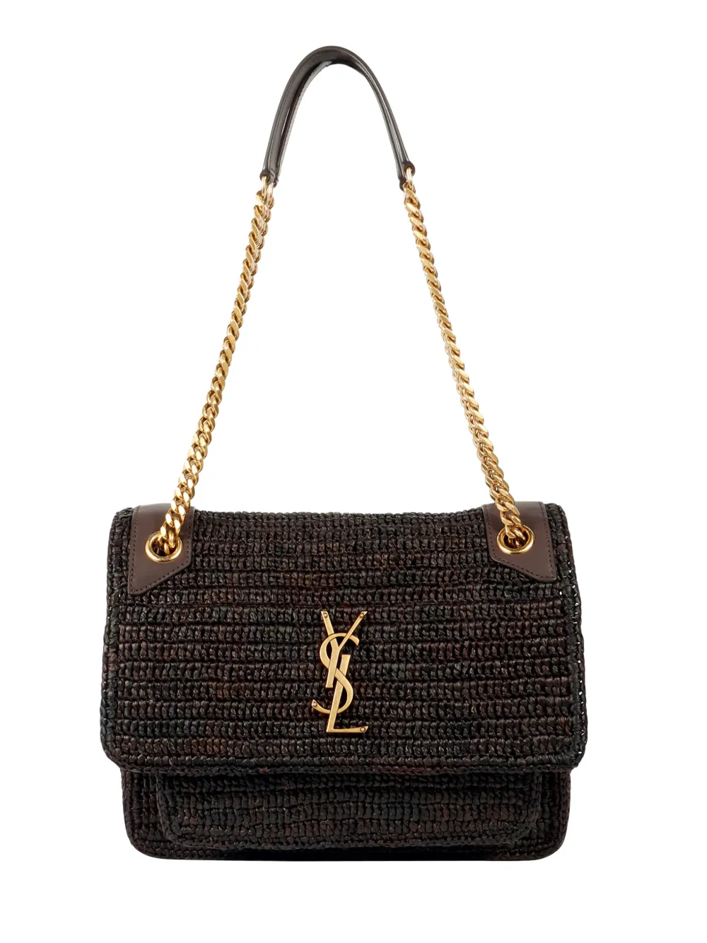 YSL medium Niki logo shoulder bag - Bruin