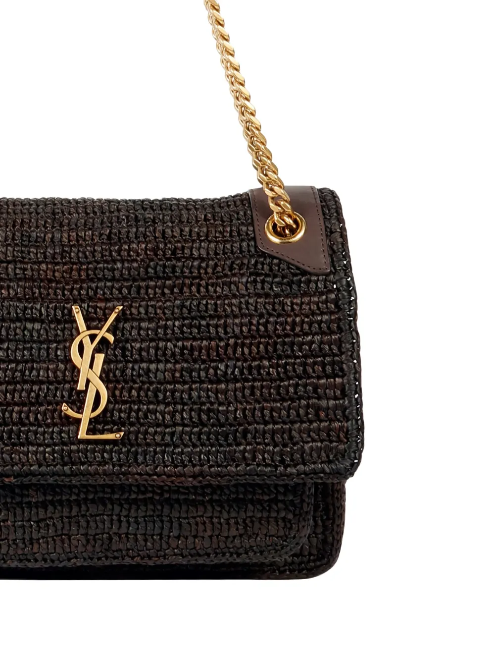 Saint Laurent Medium Niki schoudertas met logo - Bruin