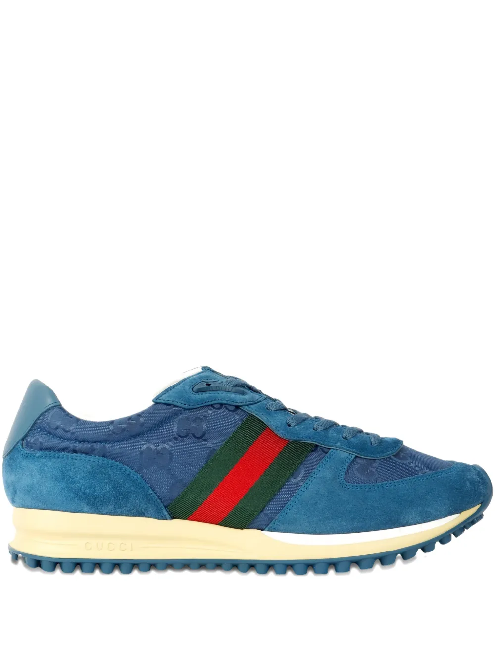 Gucci tenis con rayas estampadas | azul | Image 1