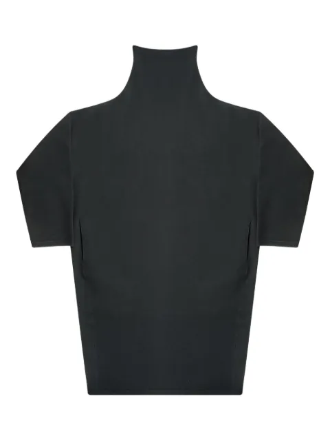 The Row funnel-neck short-sleeve top