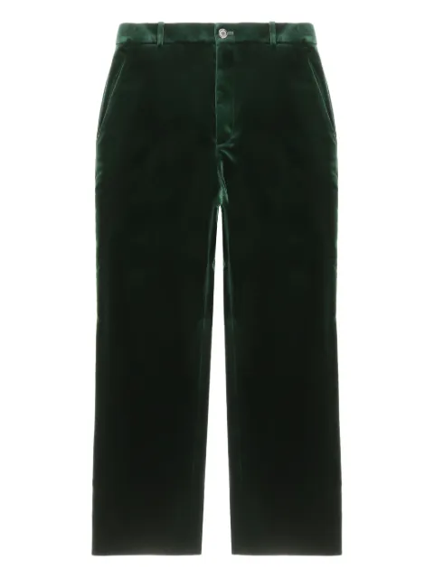 YSL button velvet trousers