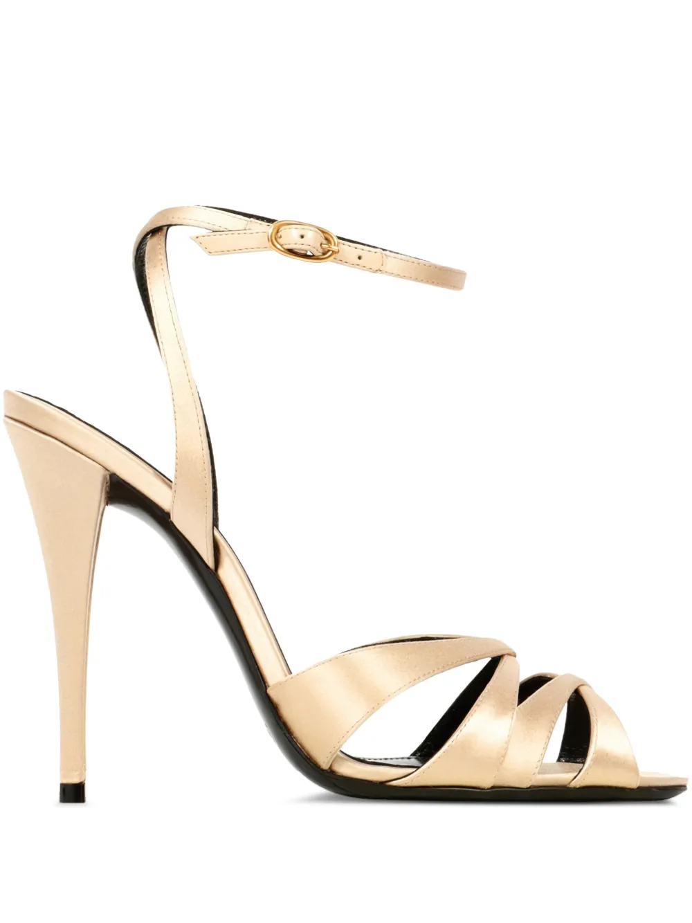 YSL 110 mm strappy heeled sandals | Neutrals | Image 1