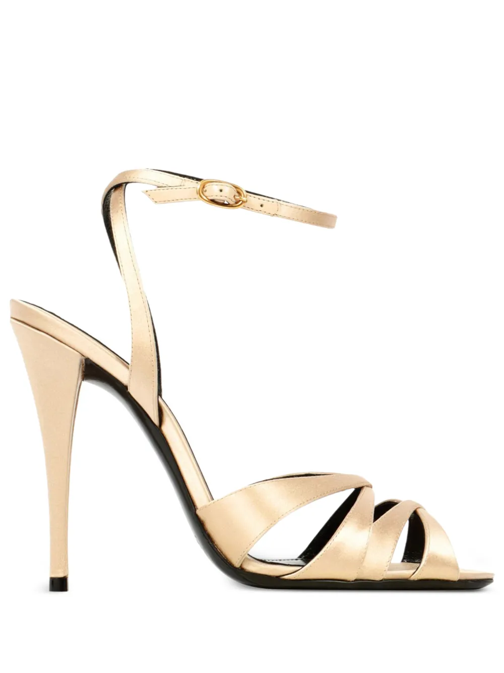 Saint Laurent 110 mm sandalen met bandje en hak Beige
