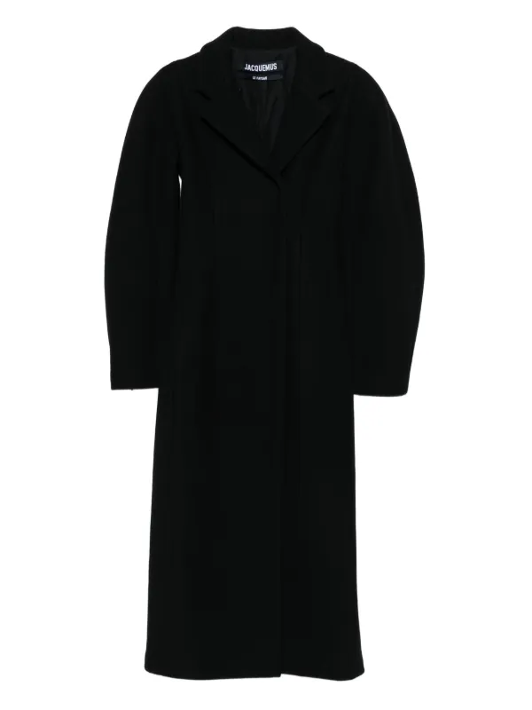 Jacquemus Le Curvo Coat in Black