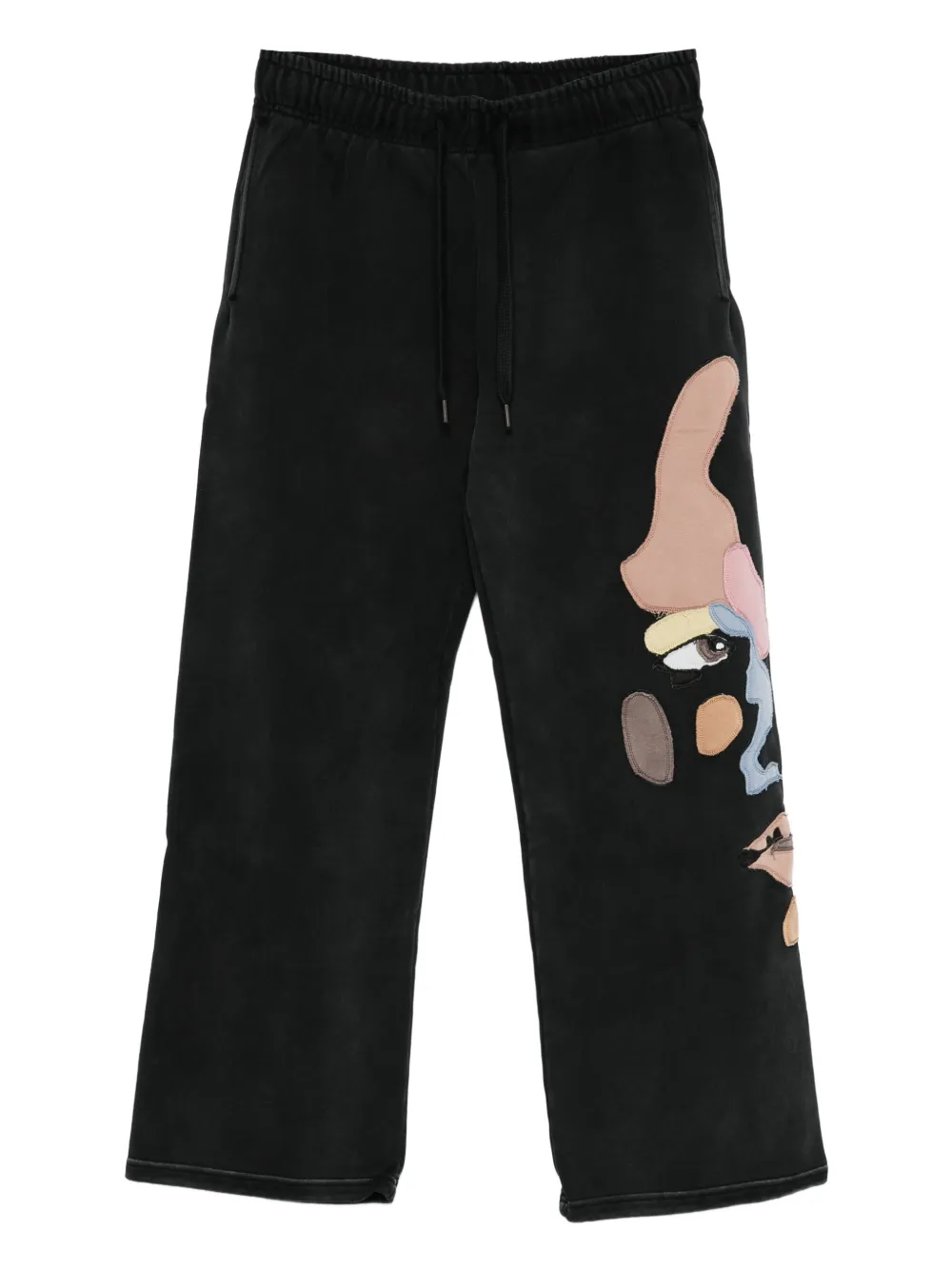 KidSuper motif-appliqué trousers | Black | Image 1