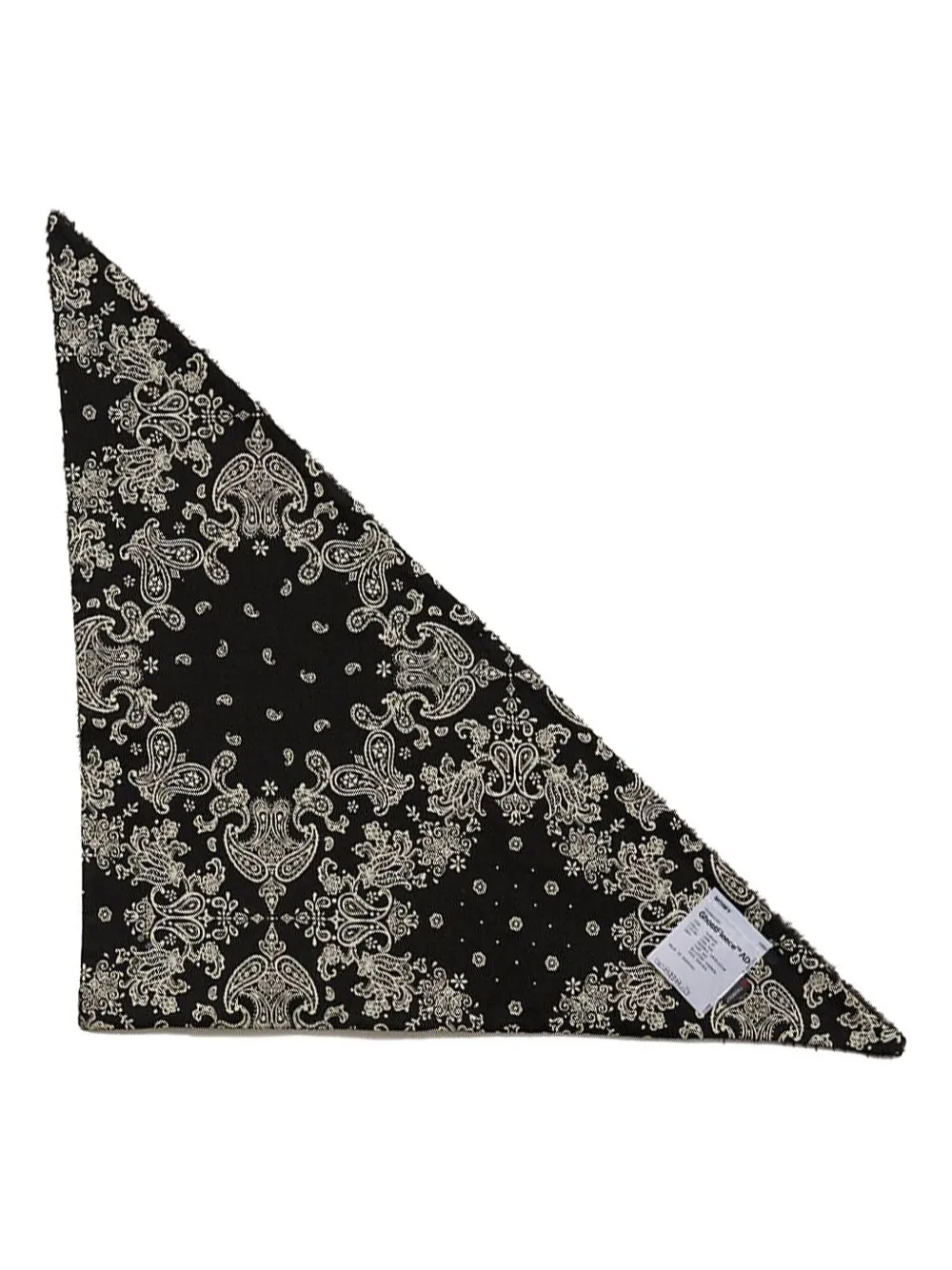 Satisfy paisley-pattern scarf | Black | Image 1
