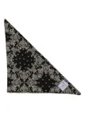 Satisfy paisley-pattern scarf - Black