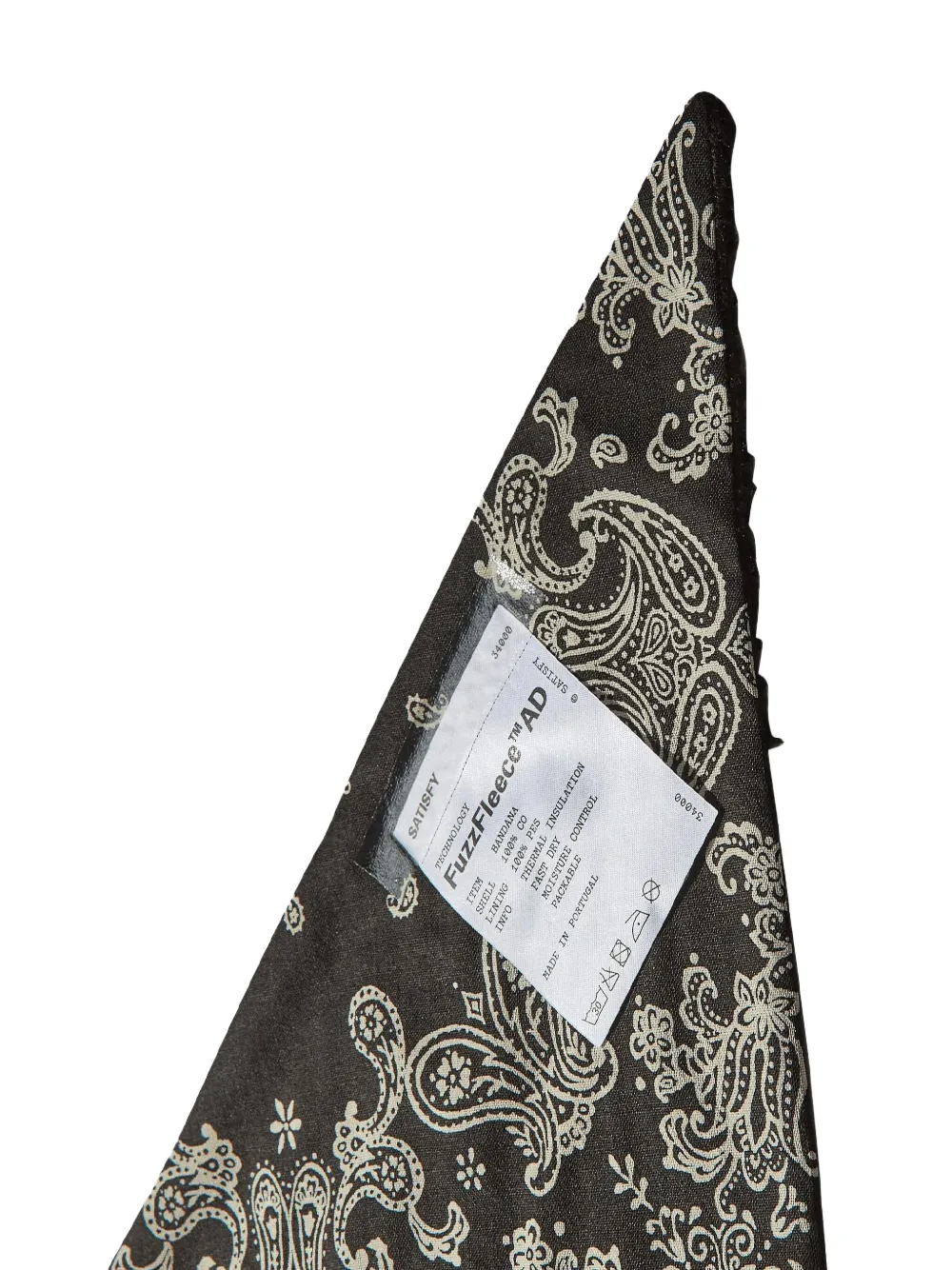 Satisfy Sjaal met paisley-patroon Zwart