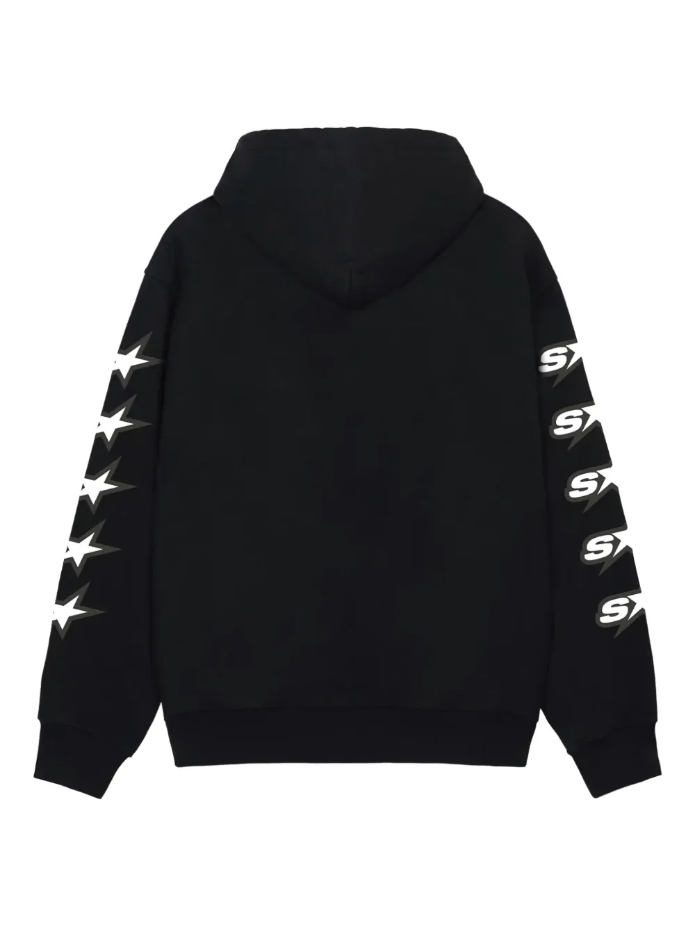 Stussy Star-sleeve Zip-up Hoodie In Multi