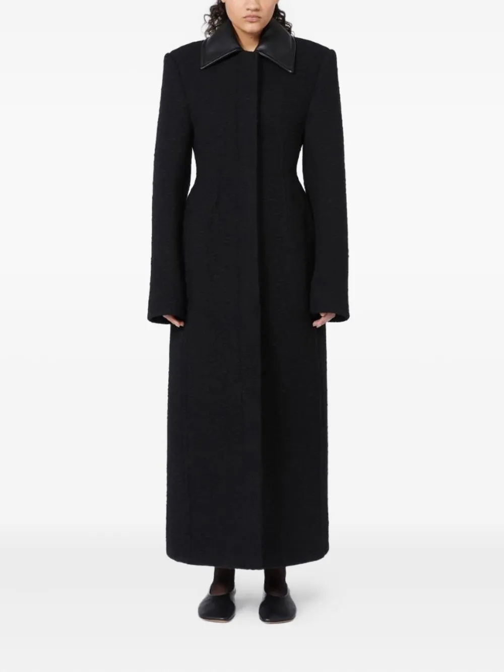 Sportmax Jas met enkele rij knopen Zwart