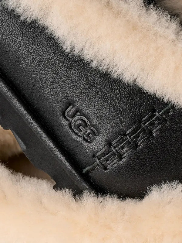 UGG ファートリム フラットシューズ | ブラック | FARFETCH JP