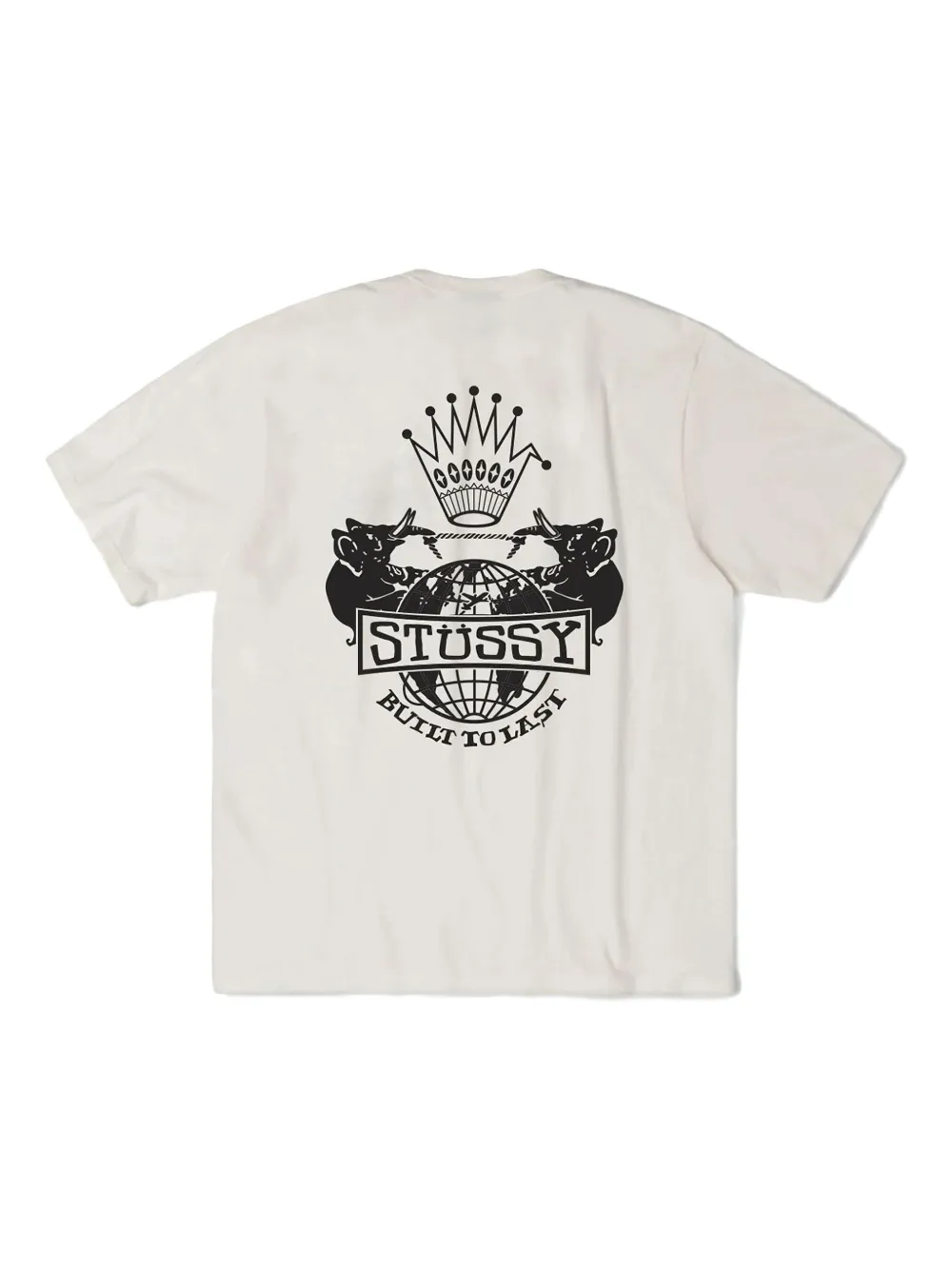 Stussy Built To Last T-shirt In Neutral