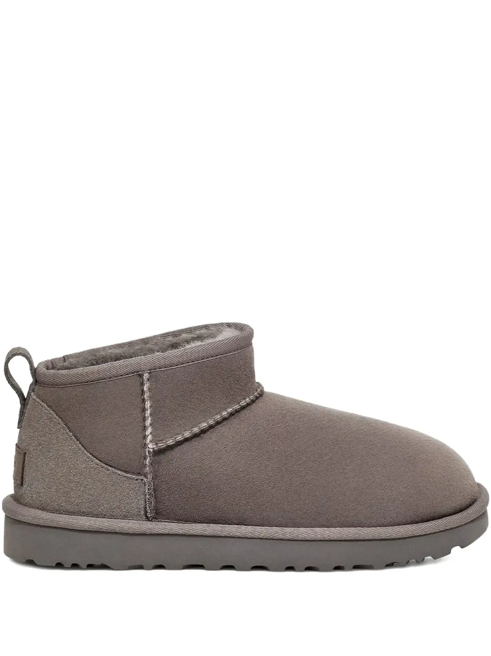 Ugg Classic Mini Ii Pull-tab Boots In Gray