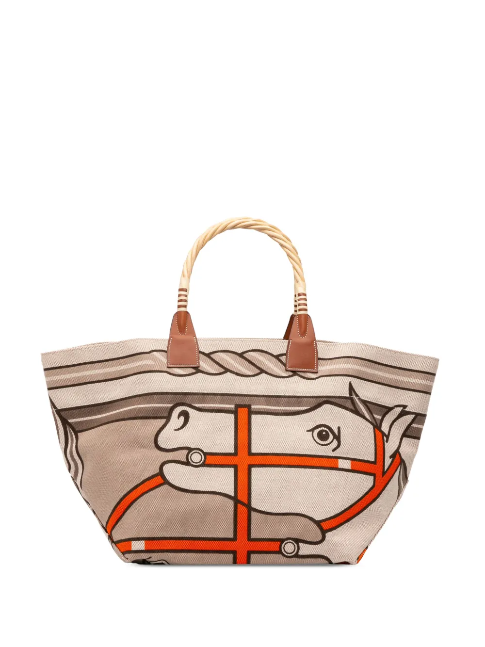 Hermès Pre-Owned 2013 Toile H Plume Quadrige au Fil Steeple 31 tote Hermès Pre-Owned 2013 Toile H Plume Quadrige au Fil Steeple 31 tote