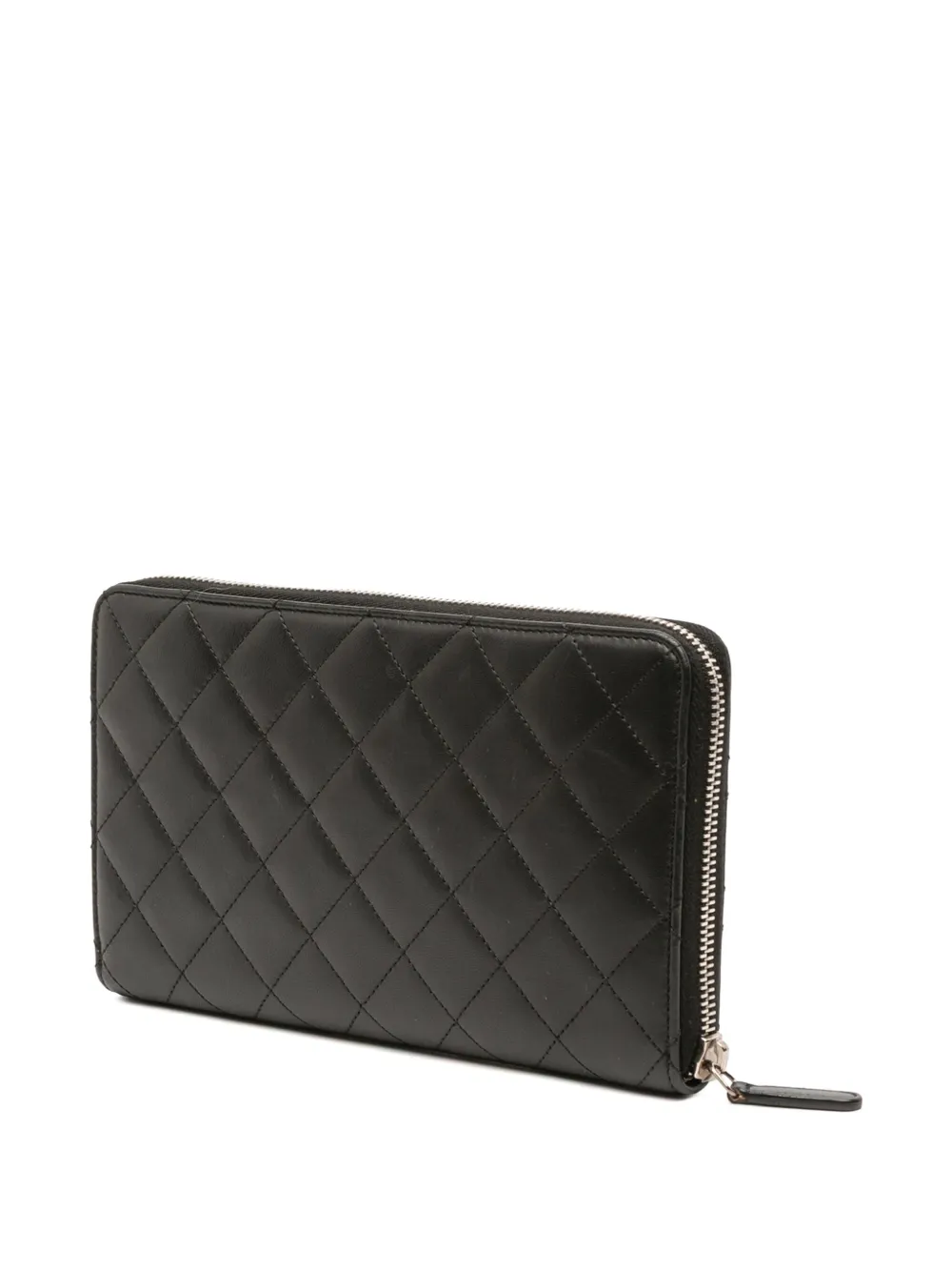 CHANEL Pre-Owned 2014 CC Quilted Lambskin Zip Around Wallet long wallets | Image 2